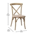 thumbnail image 5 of Emma + Oliver 2-pack Medium With White Grain X-Back Chair, 5 of 12