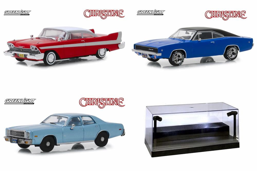 Christine Diecast Toy Car Package - Three 1/43 Scale Diecast Model Cars w/LED Case - Walmart.com