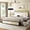 Beige, variant on GUNAITO Queen Bed Frame with Headboard, Platform Bed with 4 Drawers, Velvet Upholstered Bed Frame with LED Lights & Charging station, Black