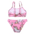 thumbnail image 2 of Girls Unicorn Swimsuit Bathing Suits Girl Ruffled Tankini Bikini Two Piece Swimwear Beachwear, 2 of 4