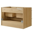 thumbnail image 5 of Modway Render 30" Wall-Mount Bathroom Vanity Cabinet (Sink Basin Not Included) in Oak, 5 of 8