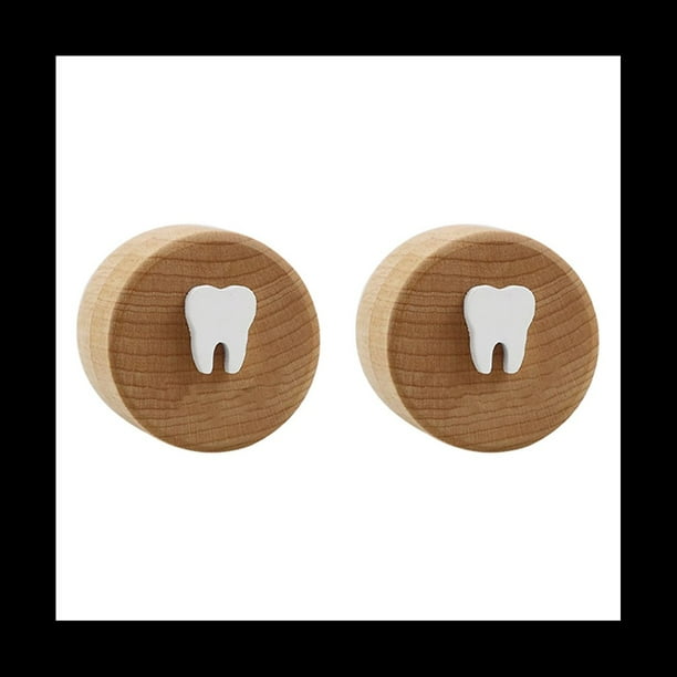 Caja de Hada de los Dientes Caja de Dientes de Caja de Recuerdos de Hadas Recuerdo de Madera Diente CaíDo Soporte de Dientes Perdidos Hada de los Dientes