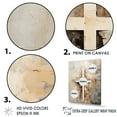 thumbnail image 3 of Designart "Simplistic Christian Cross Montage" Christianity Floater Framed Wall Art Living Room, 3 of 5