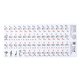 thumbnail image 1 of Pegatina de teclado Transparente 37 49 61 Teclado Electrónico 88 Key Piano Stave Nota Etiqueta Versión de la Notación & Partitura para Teclas Blancas TOMSHOO Pegatina de teclado, 1 of 6