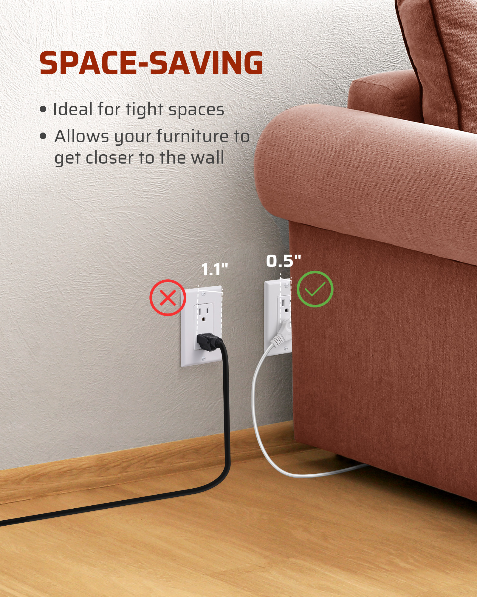 DEWENWILS 12 Ft. Indoor Extension Cord with Switch photo 6