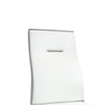 thumbnail image 3 of Benjara Jon 22 Inch Dining Chair, Set of 2, Cantilever Steel, Vegan Leather, White, 3 of 6