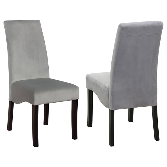 Stanton Velvet Upholstered Dining Side Chair Gray (Set of 2)