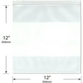 thumbnail image 2 of Plymor 12" x 12" (Case of 500), 6 Mil Industrial Duty White-Block Zipper Reclosable Plastic Bags, 2 of 3