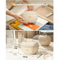 thumbnail image 3 of Joyeros Organizadores Incluye 8 Bolsitas Con Cremallera Independientes Xtellar beige, 3 of 3