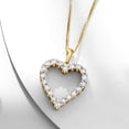 thumbnail image 4 of Ross-Simons 0.30 ct. t.w. Diamond Heart Pendant Necklace in 18kt Gold Over Sterling, Women's, Adult, 4 of 5