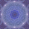 thumbnail image 1 of Ahgly Company Machine Washable Indoor Square Transitional Deep Periwinkle Purple Area Rugs, 4' Square, 1 of 7
