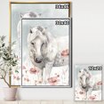 thumbnail image 2 of Aquarelles Chevaux Sauvages Roses - Toile Encadrée de Ferme, 2 of 3