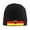 Black, variant on Deutschland Flag Beanie Hat Men Women Warm Printed Cap Knit Beanies Hats Outdoor Winter Deep Heather