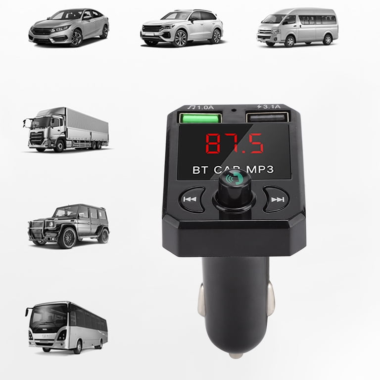 cigarette lighter mp3 Player Car Radio Frequency USB SD Mmc Lcd Wireless Audio Version 3.0+EDR Bluetooth sound processing FM12B Car Cigarette Lighter Mp3