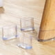 thumbnail image 3 of Billuyoard 16 Uds. De gorros ovalados para patas de sillas, protectores de suelo antideslizantes para muebles, cubierta transparente para patas de Decoración del hogar Negro 15*25mm, 3 of 6