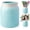 Blue | Jar Utensil Holder, variant on Comfify Blue Mason Jar Utensil Holder – Wide Mouth Ceramic – Farmhouse