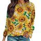 thumbnail image 1 of Gibobby Sudaderas para Mujer Sudadera de cuello redondo para mujer de otoño e invierno suéter colorido de manga larga lindo clásico(Amarillo,M), 1 of 5