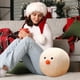 thumbnail image 4 of Cojín Decorativo Muñeco de peluche suave con forma de bola de nieve blanca de 40 cm,ideal como regalo de cumpleaños para niños (1 unidad). Rkxzt, 4 of 7