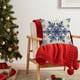 thumbnail image 5 of Fundas de Cojín Navideñas de 45X45 Cm con Estampado de Copos de Nieve y Ciervos En Rojo y Blanco. Fundas Decorativas para Cojines Decorativos Del Hogar, Sofá, Cama o Coche., 5 of 6