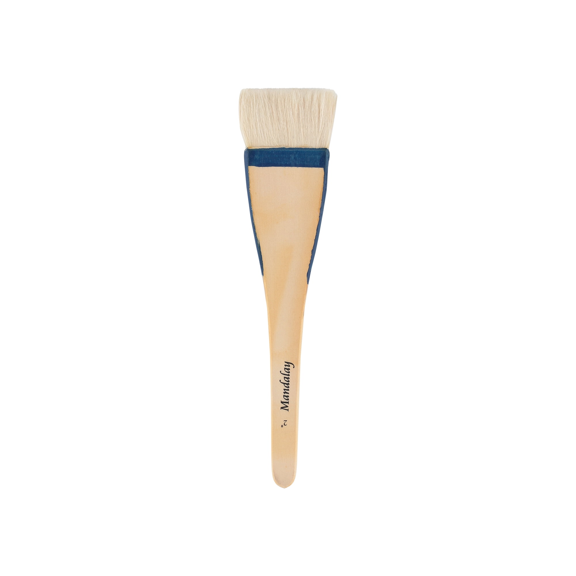 Creative Mark Mandalay Professional Goat Hair Hake Brush - 2" Wide Paint Brush with Paddle Handle for Professional Artists - Soft Natural Bristles Ideal for Sumi-e and Color Washes