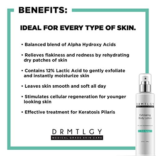 Buy DRMTLGY Keratosis Pilaris Treatment Lactic Acid Skin Lotion. For