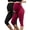 4-Black/red(8" short 2 pack), variant on Women's Maternity Capri Leggings over The Belly Pregnancy Yoga Pants Workout Activewear Leggings 2-Pack