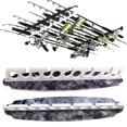 thumbnail image 2 of Rush Creek Creations Reel Salty Marine Grade Saltwater Fishing Rod Holder Wall Ceiling Mount Rack 11 Rod Capacity Waterproof UV Resistant for Offshore Inshore Garage Dock Storage Organizer, 2 of 8
