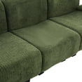 thumbnail image 4 of Christopher Knight Home 94.5" Chenille Sectional Sofa with Curved Armrests, Modern Upholstered Couch, Green, 4 of 13