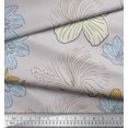 thumbnail image 2 of Soimoi Cotton Cambric Fabric Lily Flower Print Fabric by Yard 42 Inch Wide, 2 of 3