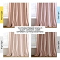 thumbnail image 2 of Half Price Drapes Signature Rosey Dawn Velvet Blackout Curtains For Bedroom(1 Panel), 50WX 96L, 2 of 10