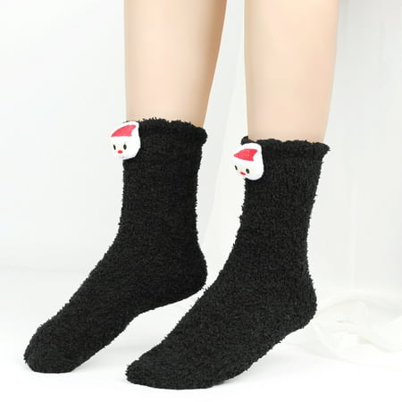 

AXXD Slouch Socks Women Christmas Medium Tube Knee Striped Garter Cute Accessories Christmas Party Socks