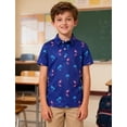 thumbnail image 6 of Boys Polo Shirt Hawaiian Golf Collared Performance Tops Kids Short Sleeve 7-14 Years, 6 of 6