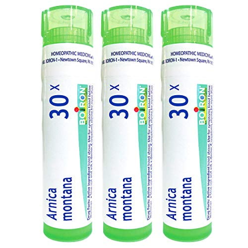 Boiron Arnica Montana 30x Homeopathic Medicine for Muscle Pain and Stiffness - Pack of 3 (240 Pellets)
