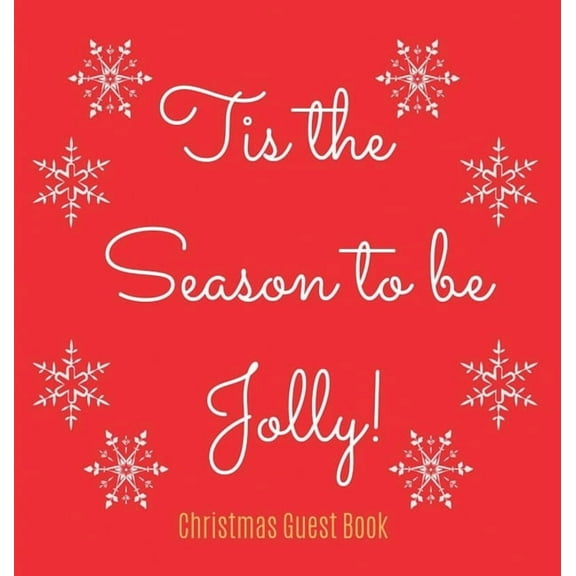 Christmas Guest Book (Hardcover): Merry Christmas guest book sign in, guest book christmas party, christmas eve guest bo, (Hardcover)