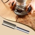 thumbnail image 4 of DYNWAVECA Flute Straight Router Bit Flush Trim Router Bit Alloy Steel Wood Milling Cutter 1/4 inch Shank for Home DIY Grooving Trimming 11mm, 4 of 7