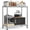 Silver, variant on REIBII 3 Tier Metal Storage Shelves,Adjustable Small Wire Shelving Unit,Laundry Room Shelves,35" H x 18" W x 12" D Kitchen Pantry Organizers,Black