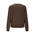 thumbnail image 5 of Fewfanhot Womens Sweaters V Neck Casual Knit Long Sleeve Tops Lightweight Pullover Clothes Fall Fashion Outfits, 5 of 9