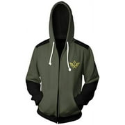 Cosplay Life Legend of Zelda Breath of The Wild Twilight Princess Kangaroo Pocket Cosplay Hoodies - Unisex Pullover Sweaters (Dark Green, 3XL)