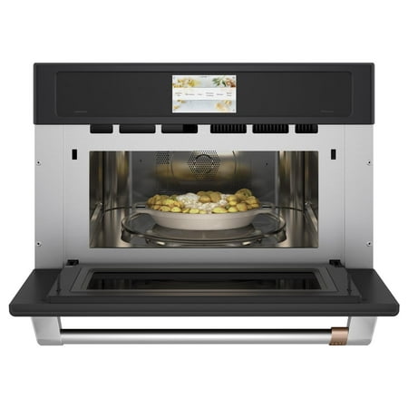 Café - 30" Built-In Single Electric Convection Wall Oven with 120V Advantium Technology, Customizable - Matte Black