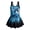 Blue Lightning Horse, variant on Cartoon Capybara Swimwear Girls One Piece Swimsuits Swimdress 3-13 Years Old Kids Sleeveless Quick Drying Bathing Suit for Beach Vacation,Pool Party,6-7Y