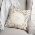 thumbnail image 3 of Creative Products Greige Leaves Gather 16 x 16 Spun Poly Pillow, 3 of 3
