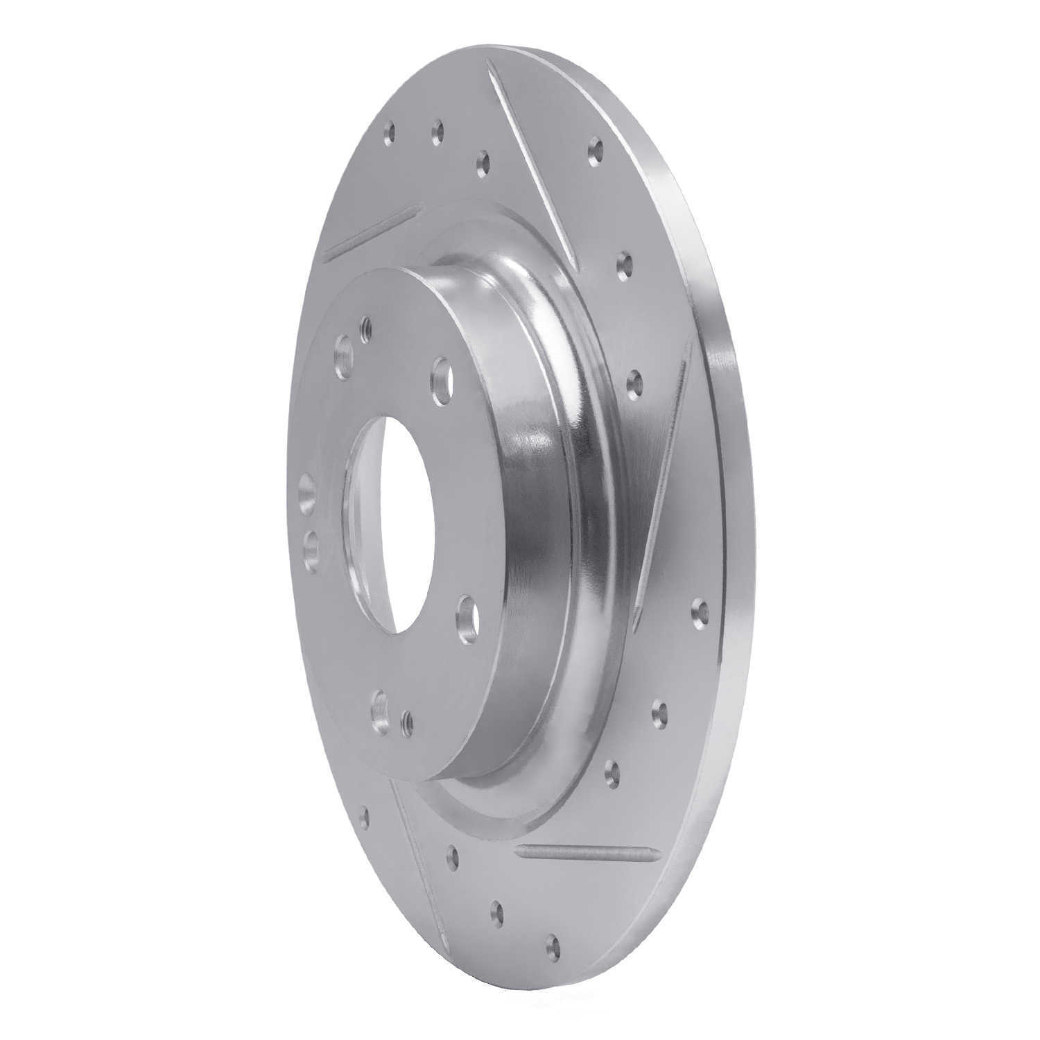 Dynamic Friction Company 631-59068R DFC Brake Rotor - Drilled And Slotted - Silver
