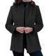 thumbnail image 1 of Women's Autumn/Winter Simple Long-Sleeved Collared Button-Down Slim Fit Wool Coat seblue XXXL, 1 of 4