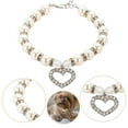 thumbnail image 4 of Elegant Pearl Adjustable Pet Collar with Secure Chain and Cats, 4 of 4