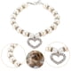 thumbnail image 4 of Collar ajustable del perro del diamante - aleación con las perlas, decoración del corazón - para los animales domésticos pequeños/medianos, ajuste de moda, seguro, 4 of 4