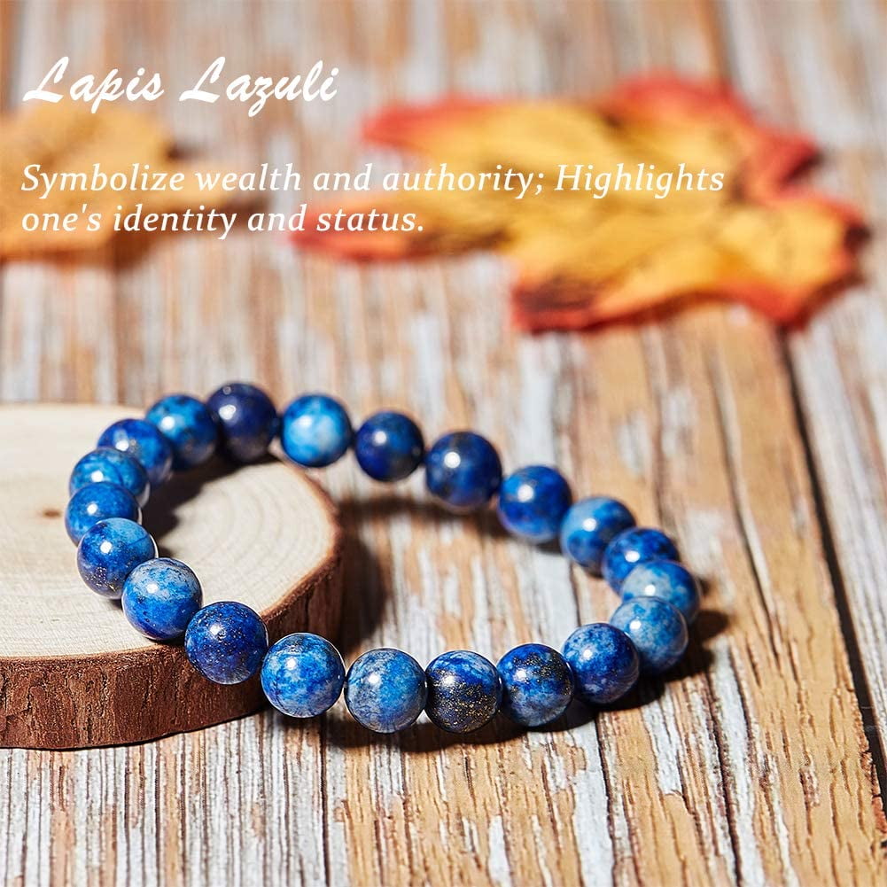Plus Value New Lapis Lazuli Bracelet Lajward Lajwart Enlightenment Stone  (Single Piece Only, Jute Bag) : Amazon.in: Health & Personal Care