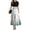 A006_White, variant on Womens Maxi Dress Bodycon Summer Casual Crewneck A Line Tiered Floral Dress Flowy Swing Empire Waist Boho Vacation Sundresses