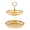 Double layer round c, variant on AOOOWER Space Saving 2 Tiered Fruit and Snacks Holder for Kitchen Or Dining Room Vegetable Storage Rack Candy Nut Serving Plate