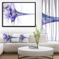 thumbnail image 4 of Designart - Large Fractal Artwork Blue - Abstract Framed Canvas art print, 4 of 4