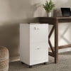 thumbnail image 3 of Lavish Home 2-Drawer File Cabinet with Lock and Rolling Wheels (White), 3 of 10